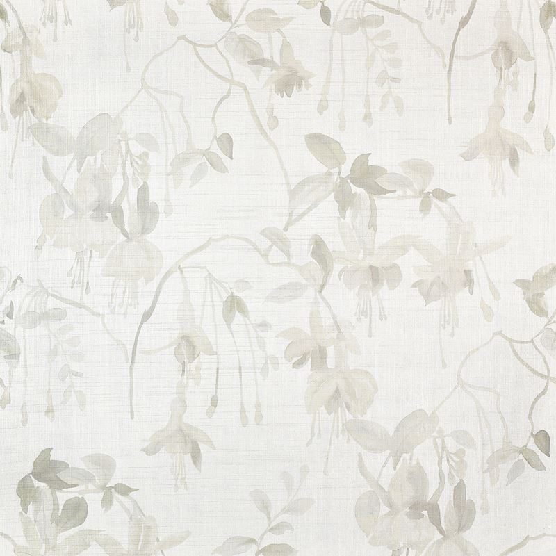 Phillip Jeffries Wallpaper 9827 Blushing Blooms Silver Beige