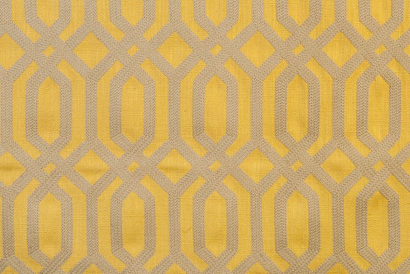 Scalamandre Fabric A9 00031863 Trellis Addiction Sahara Sun