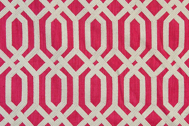 Scalamandre Fabric A9 00051863 Trellis Addiction Magenta