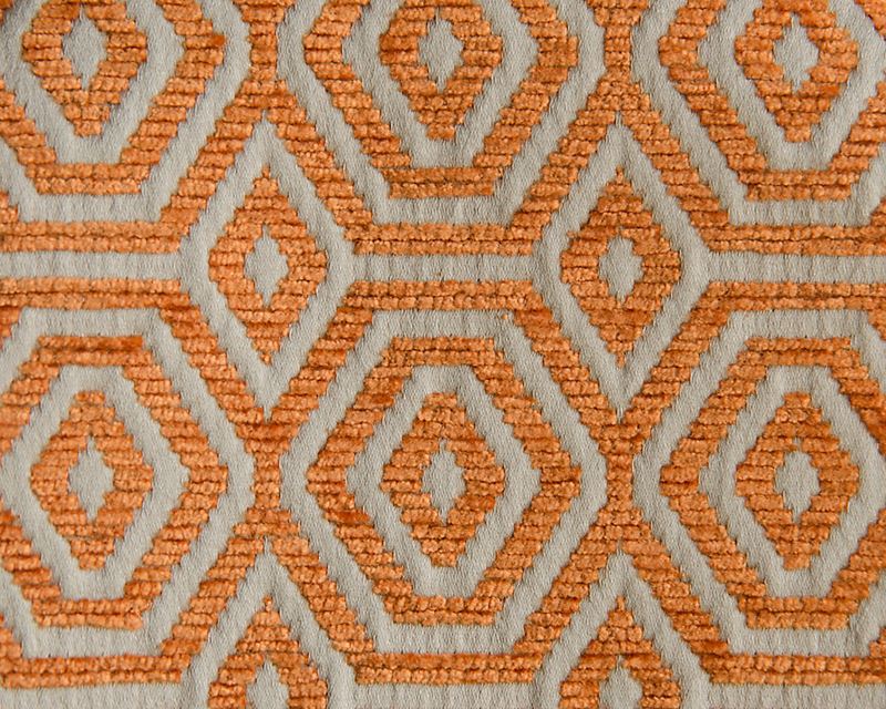 Scalamandre Fabric A9 0007GEOM Geometric Drops Orange Koi