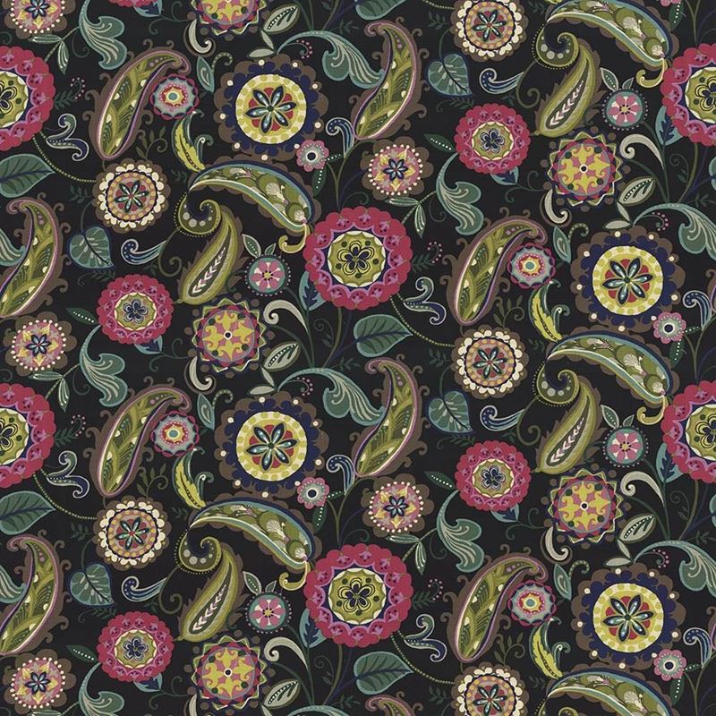 Kasmir Fabric Abberley Passion Black