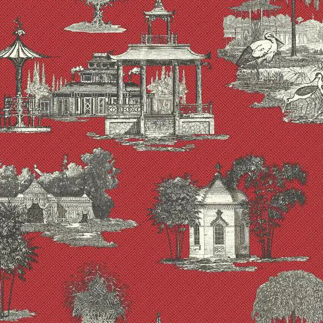 York AF1915 Ashford Toiles Mandarin Wallpaper