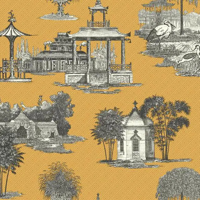 York AF1916 Ashford Toiles Mandarin Wallpaper