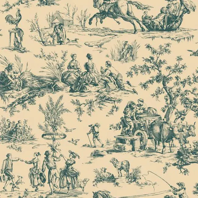 York AF2004 Ashford Toiles Seasons Toile Wallpaper