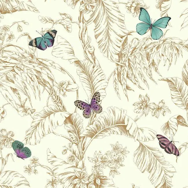 York AF2028 Ashford Toiles Papillon Wallpaper