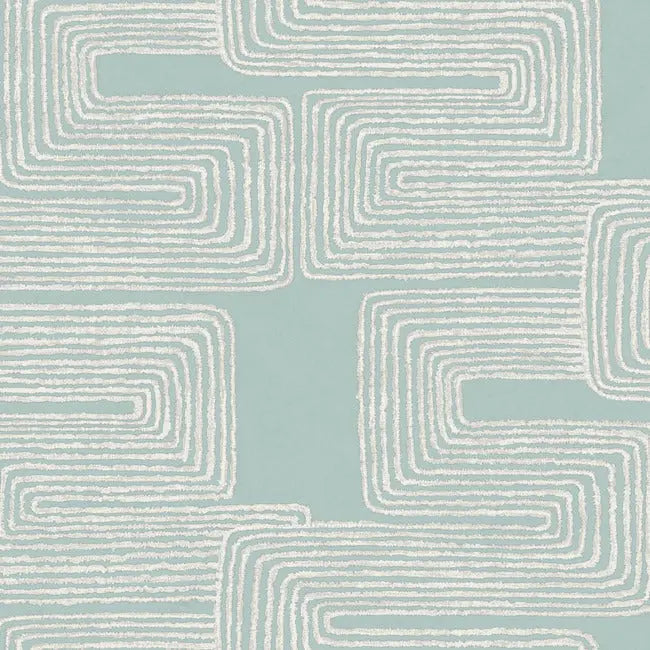 York AG2034 Azure & Gold Zulu Thread Wallpaper