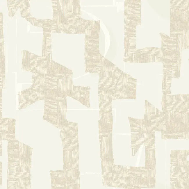 York AG2103 Caramel & Cream Modern Tribal Wallpaper