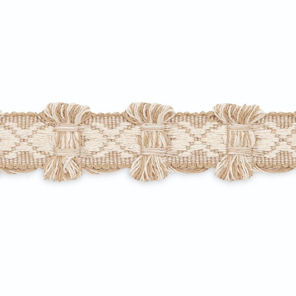 Schumacher Fabric Trim B199-2 Joani Braid Pony Ivory