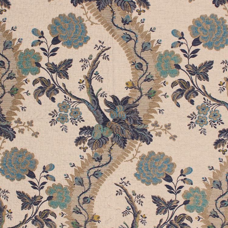 RM Coco Fabric Balmoral Garden Indigo