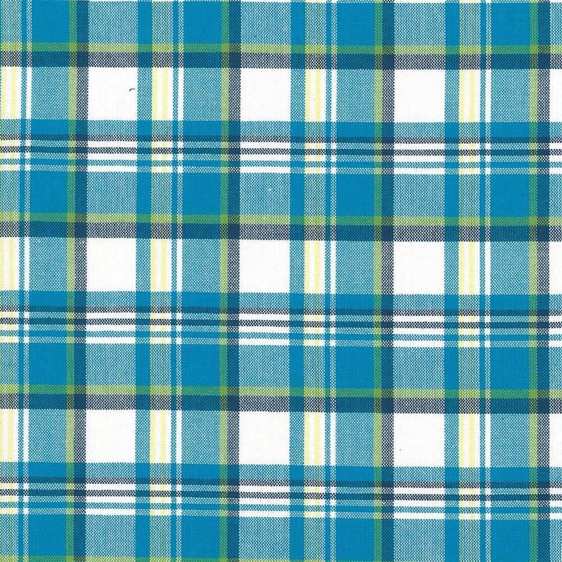 Kasmir Fabric Bardwell Plaid Mediterranean