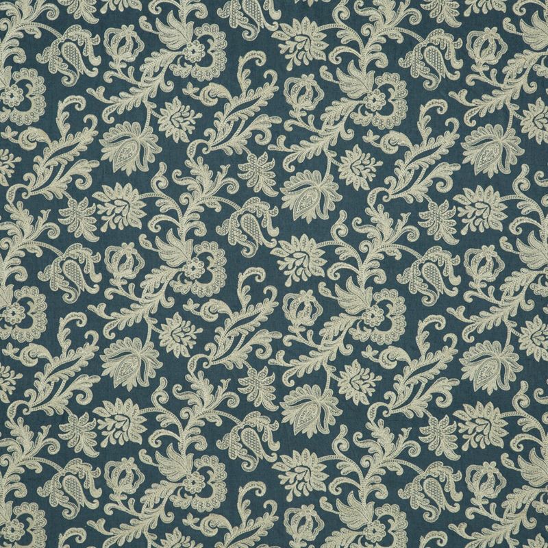 G P & J Baker Fabric BF10535.680 Derwent Indigo