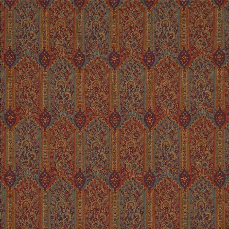 G P & J Baker Fabric BF10594.3 Winton Spice/Teal