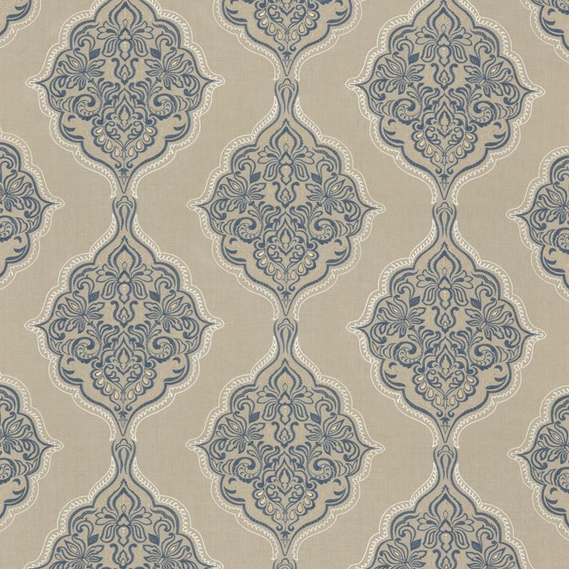 G P & J Baker Fabric BF10767.2 Montacute Indigo