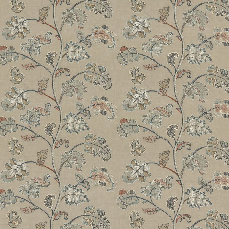 G P & J Baker Fabric BF10769.2 Alderwood Teal