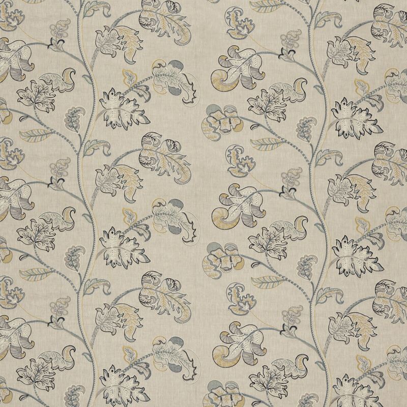 G P & J Baker Fabric BF10769.3 Alderwood Soft Blue