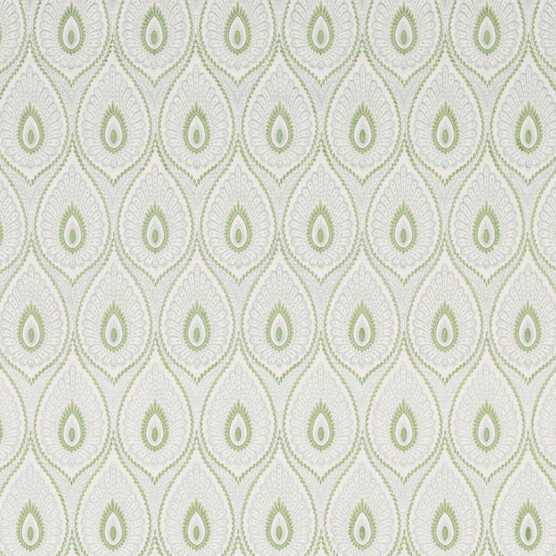 G P & J Baker Fabric BF10955.6 Ashmore Aqua/Green