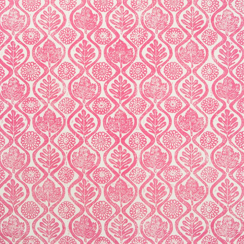 Lee Jofa Fabric BFC-3514.7 Oakleaves Fuschia