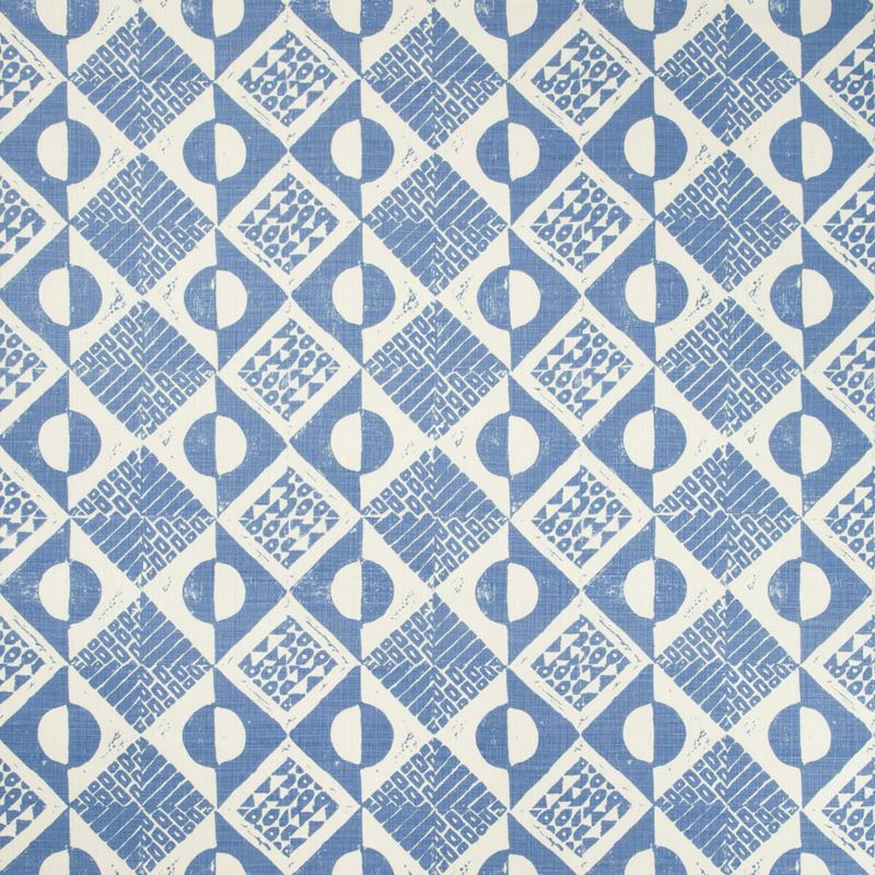 Lee Jofa Fabric BFC-3666.5 Circles and Squares Azure