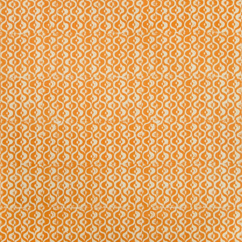 Lee Jofa Fabric BFC-3669.12 Small Medallion Tangerine