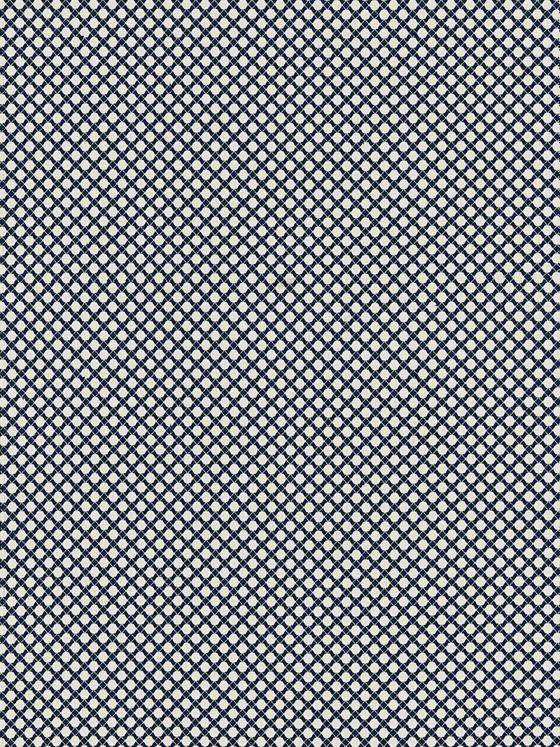 Scalamandre Fabric BK 0005K65121 Bellaire Trellis Indigo