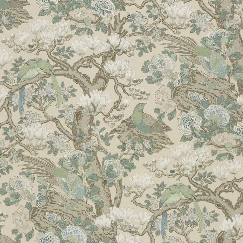 G P & J Baker Fabric BP10773.3 Rockbird Signature Soft Blue