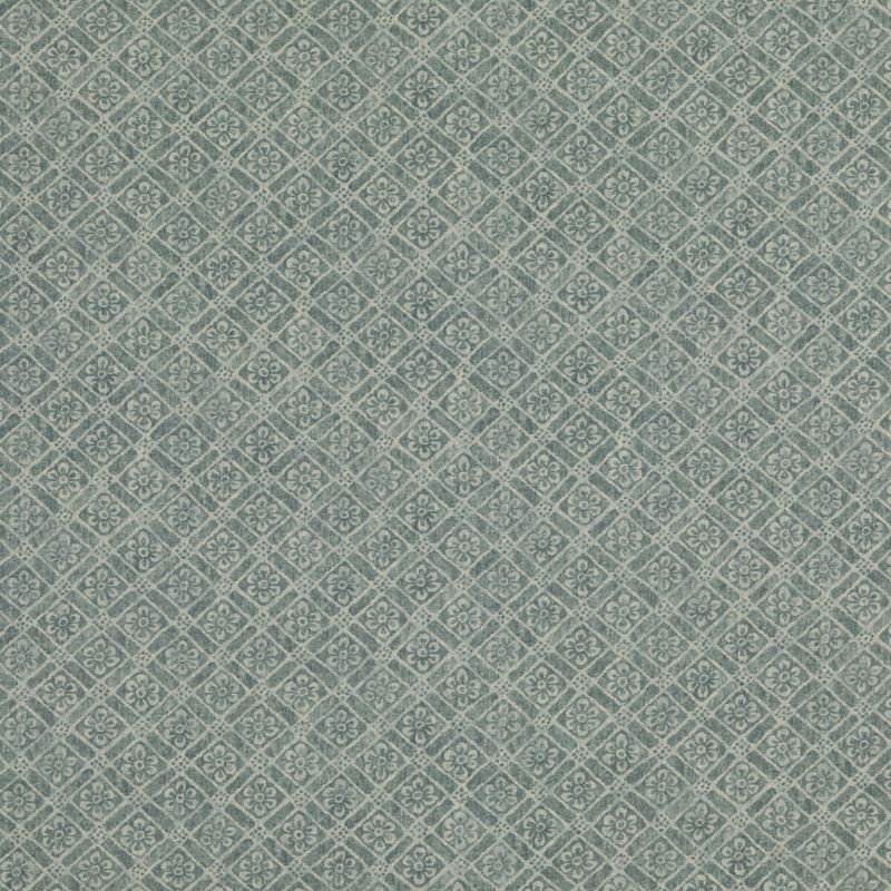 G P & J Baker Fabric BP10775.3 Moreton Trellis Teal