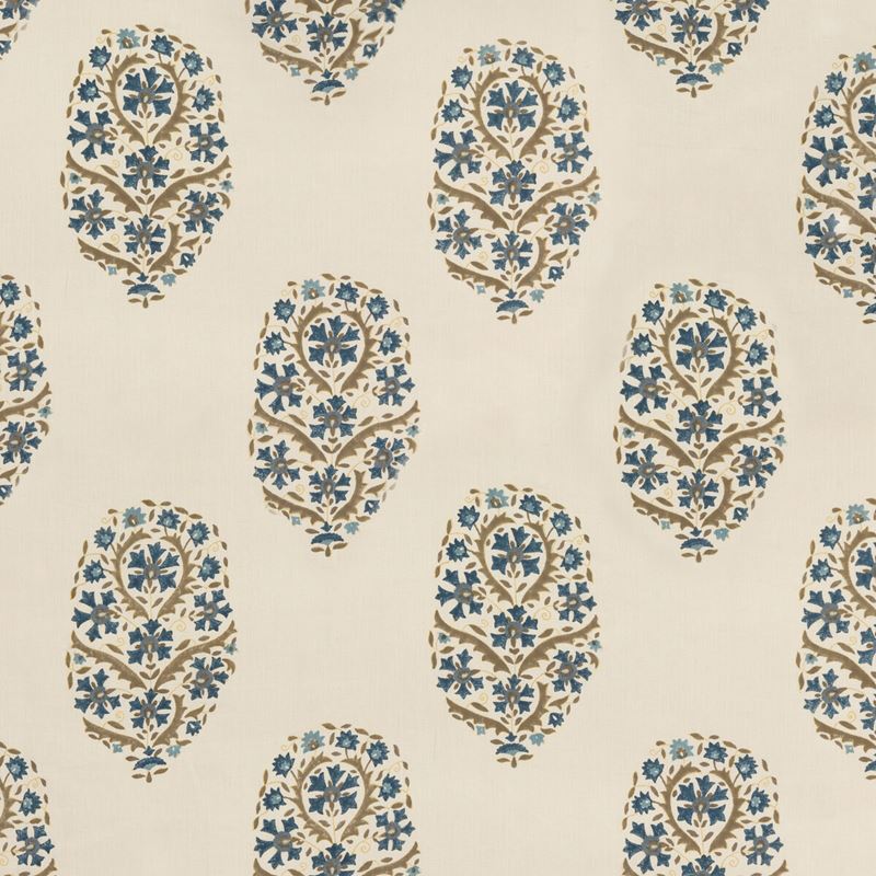 G P & J Baker Fabric BP10795.2 Aydon Indigo