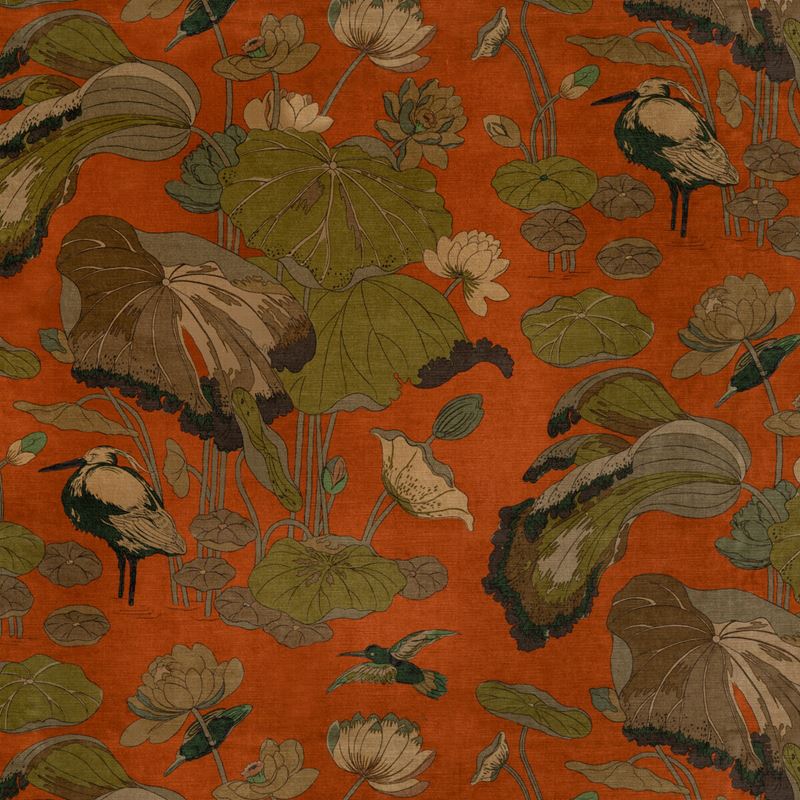 G P & J Baker Fabric BP10814.4 Nympheus Velvet Spice