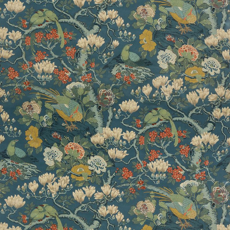 G P & J Baker Fabric BP10815.2 Rockbird Velvet Teal