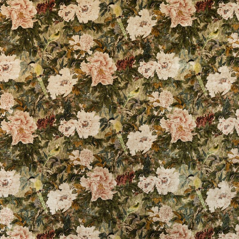 G P & J Baker Fabric BP10817.1 Oriental Garden Mole