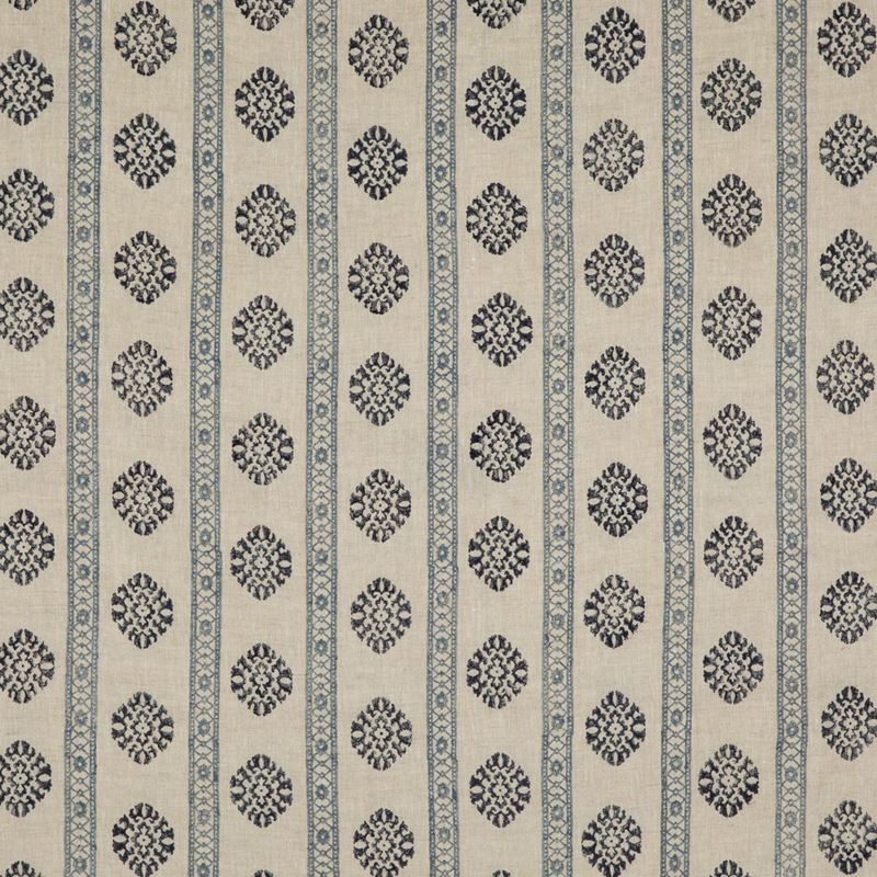 G P & J Baker Fabric BP10821.2 Alma Indigo