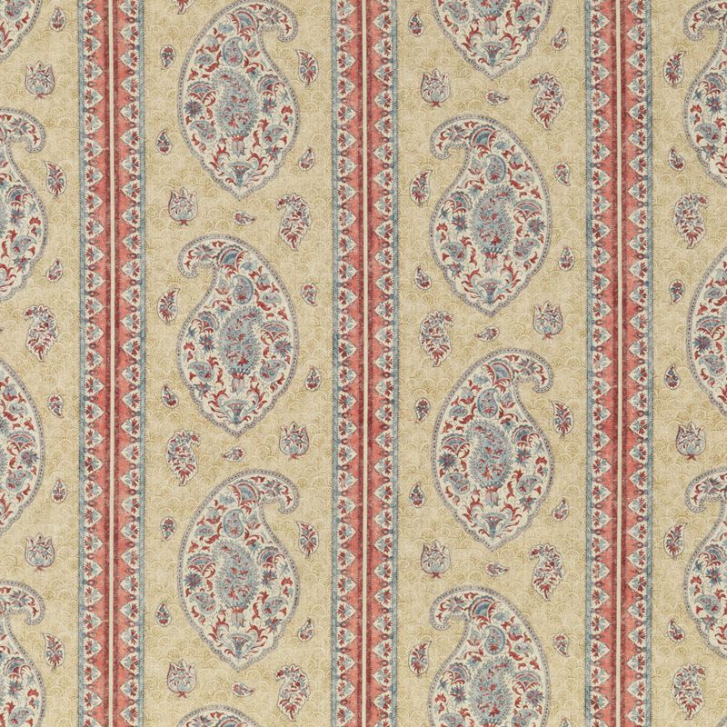 G P & J Baker Fabric BP10831.1 Coromandel Red/Blue