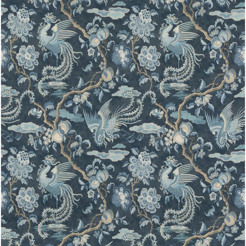 G P & J Baker Fabric BP10852.1 Chifu Indigo