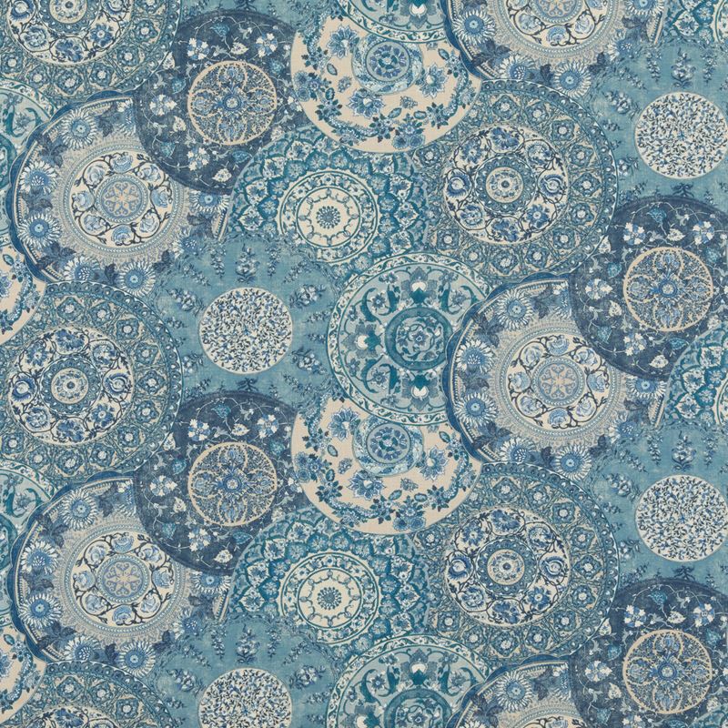 G P & J Baker Fabric BP10856.1 Imari Blue