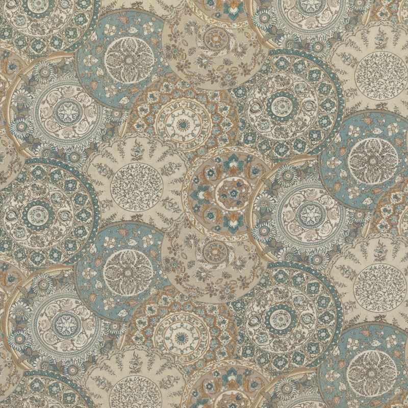 G P & J Baker Fabric BP10856.2 Imari Soft Blue