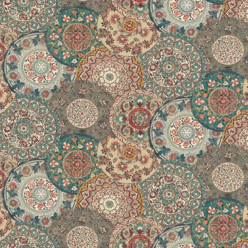 G P & J Baker Fabric BP10856.3 Imari Teal