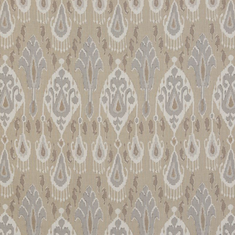 G P & J Baker Fabric BP10939.3 Ikat Bokhara Linen Parchment