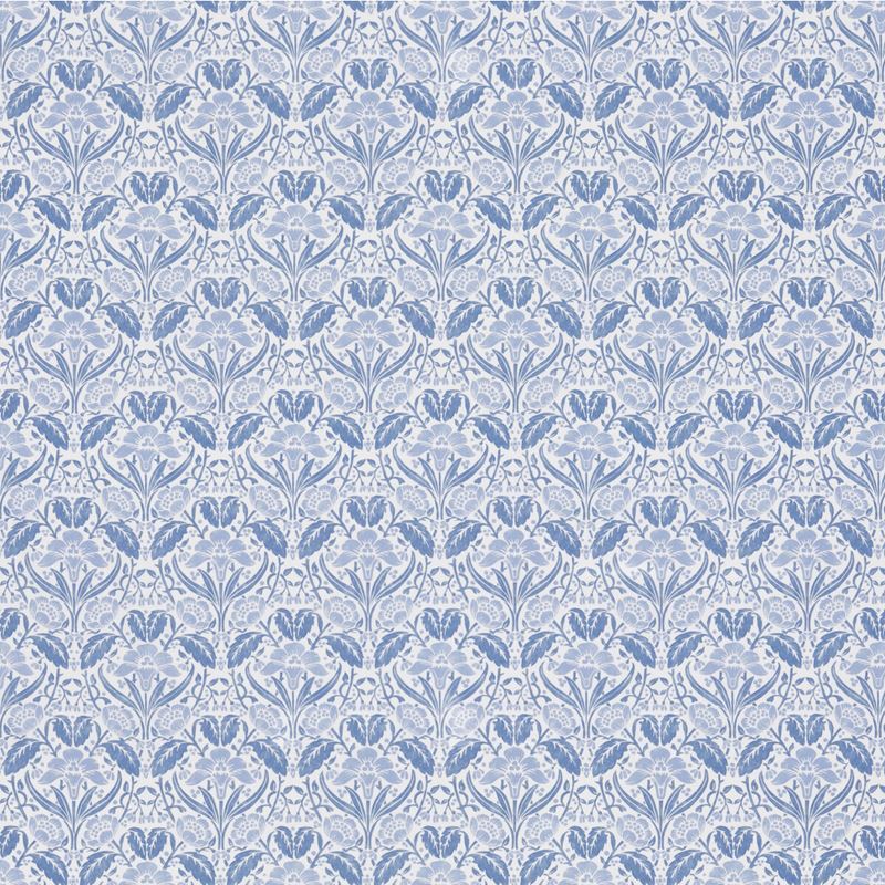 G P & J Baker Fabric BP10968.2 Iris Meadow Cotton Blue