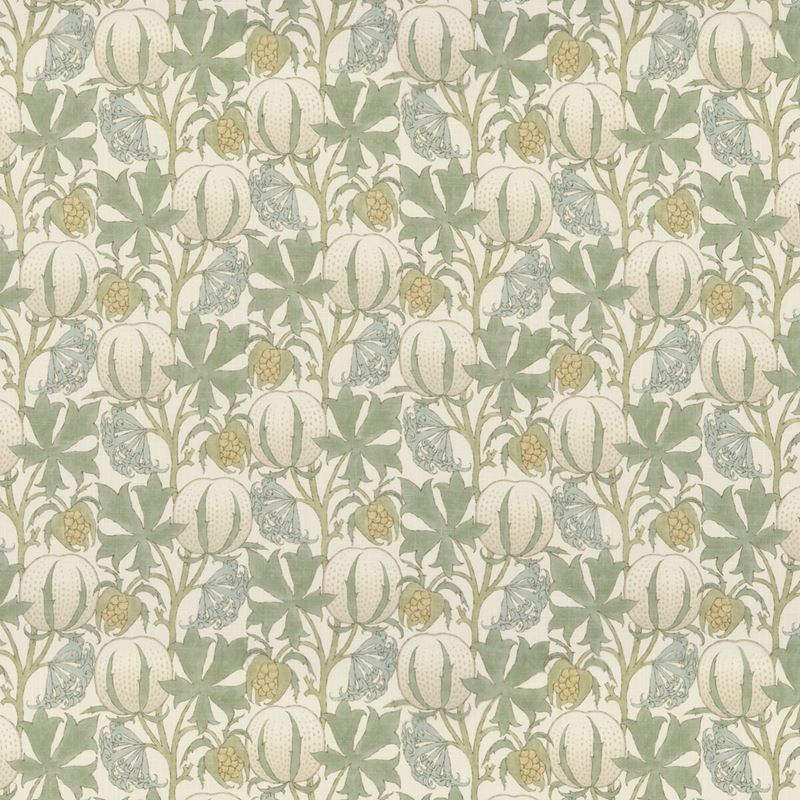 G P & J Baker Fabric BP10981.2 Pumpkins Aqua