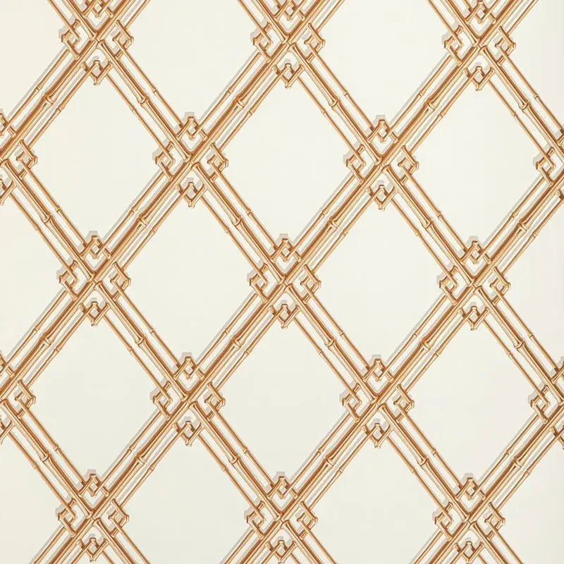 Brunschwig & Fils Wallpaper BR-69411.4 Treillage De Bambou Gold