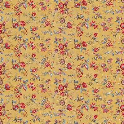 Brunschwig & Fils Fabric BR-71309.371 Bougainville Cotton Print Safran