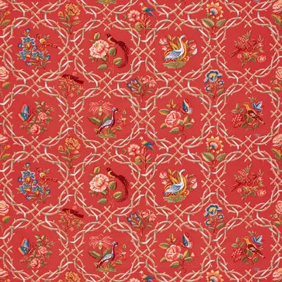 Brunschwig & Fils Fabric BR-79417.170 Serenata Cotton and Linen Print C Ardinal