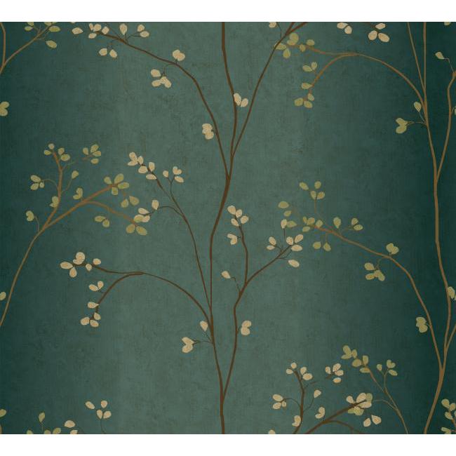 York BR6224 Whisper Prints Vertical Blossoms Wallpaper