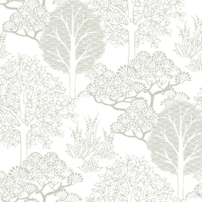 York BW3851 Kimono Trees Wallpaper