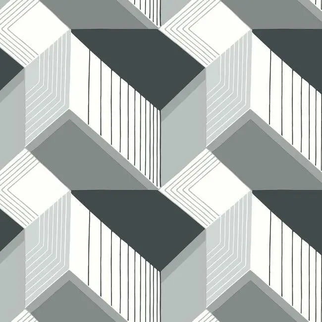 York BW3882 Graphic Geo Blocks Wallpaper