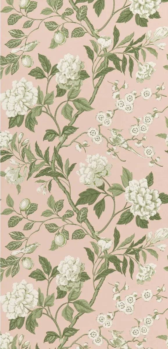 G P & J Baker Wallpaper BW45000.11 Emperor's Garden Blush