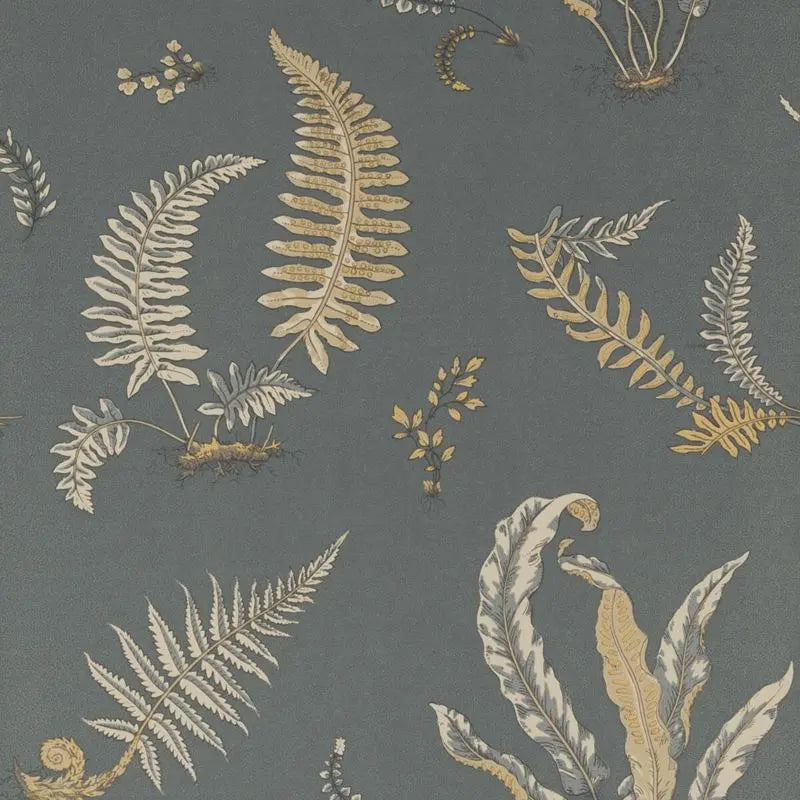 G P & J Baker Wallpaper BW45044.6 Ferns Charcoal/Bronze