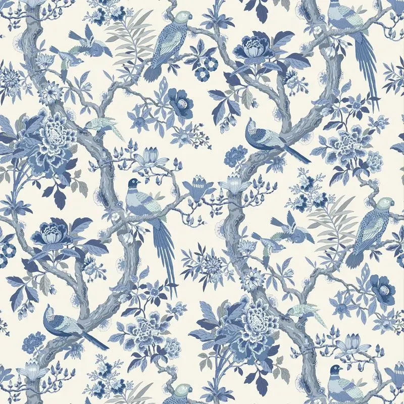 G P & J Baker Wallpaper BW45094.5 Eltham Indigo