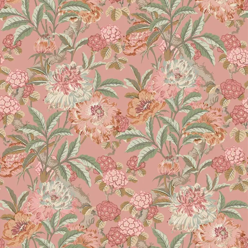 G P & J Baker Wallpaper BW45095.2 Summer Peony Red