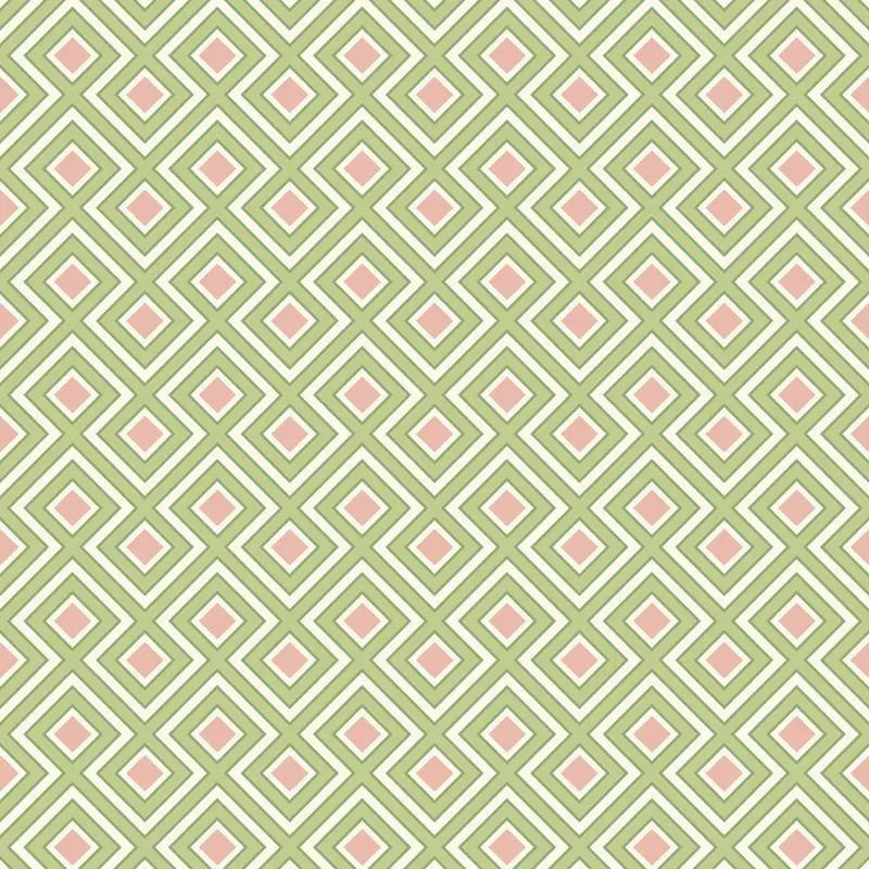 G P & J Baker Wallpaper BW45098.2 La Fiorentina Small Green/Blush